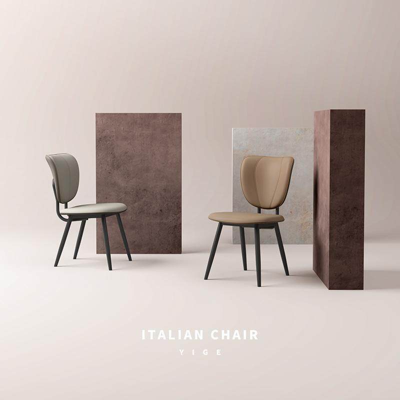 餐桌椅家用2025新款主人靠背凳子吃饭单买高级岛台设计师餐厅椅子