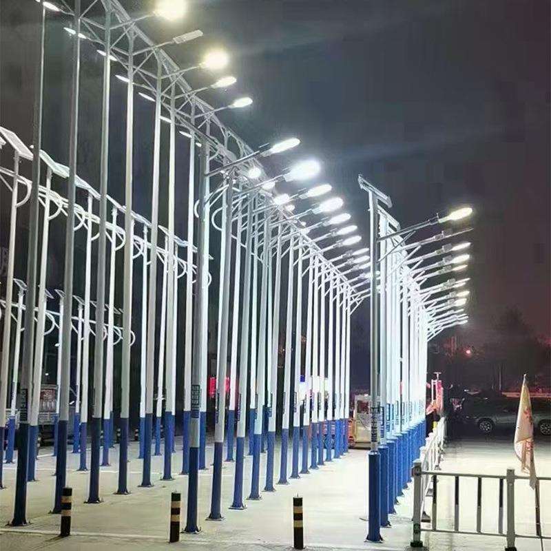 路灯户外新农村6米led灯头市政高杆灯220V超亮100W全套乡村7米8米