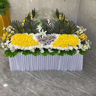 供应水晶棺围棺花 灵堂装饰花 灵堂花 仙瑞殡葬销售