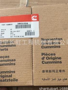 现货供应山推SD22/SD32推土机发动机配件：3801056，活塞环