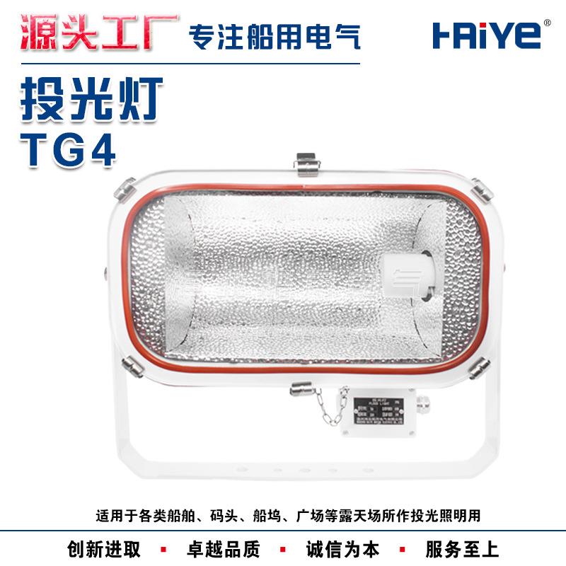 船用不锈钢卤钨防水泛光工作甲板投光灯TG4 500W/1000W JTT光源