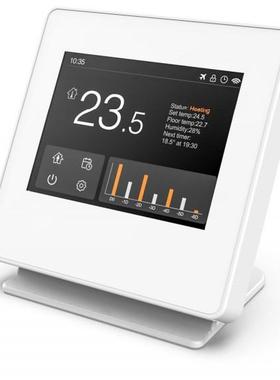 地暖温控器控制HVAC 数显触摸智能恒温器RF Wireless ModbusTC