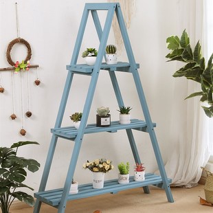 花架子绿萝置物架实木质多层阳台室内外多肉N三层花盆架客厅落地