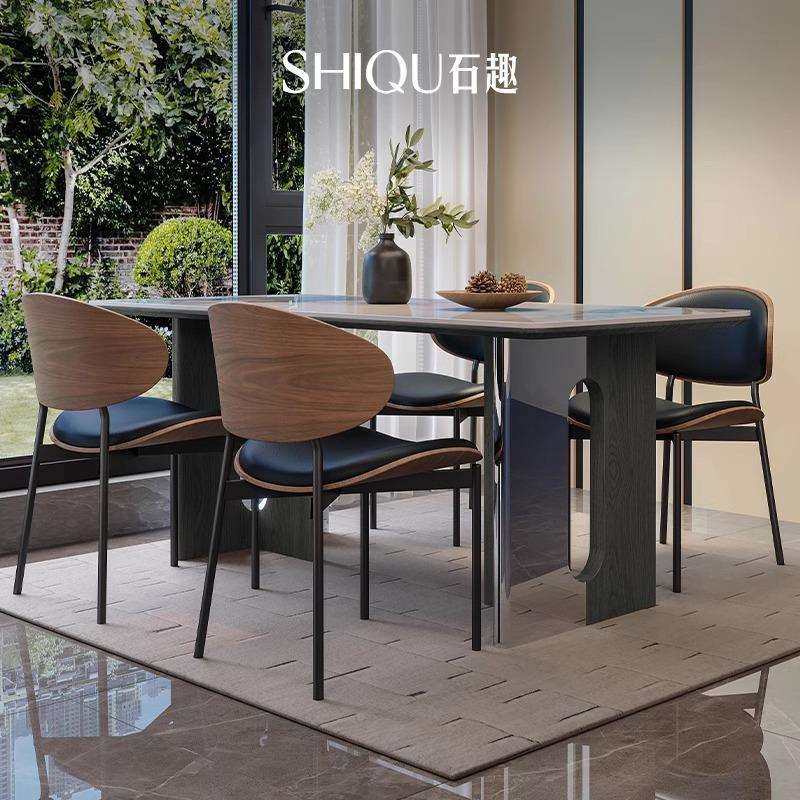 岩板餐桌椅组合意式极简家用设计师现代简约北欧小户型长方形饭桌,鲜花速递/花卉仿真/绿植园艺,割草机/草坪机,淘宝优惠券,粉丝福利购,淘宝优惠卷