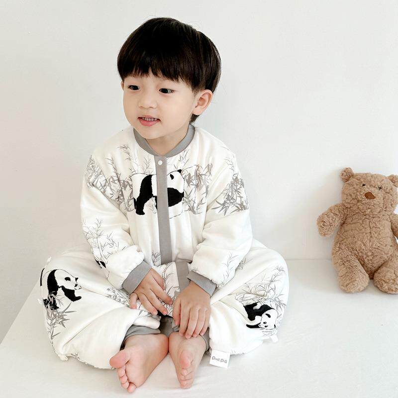 A类纯棉夹棉婴幼儿恒温睡袋儿童婴儿分腿防踢被宝宝秋冬款保暖