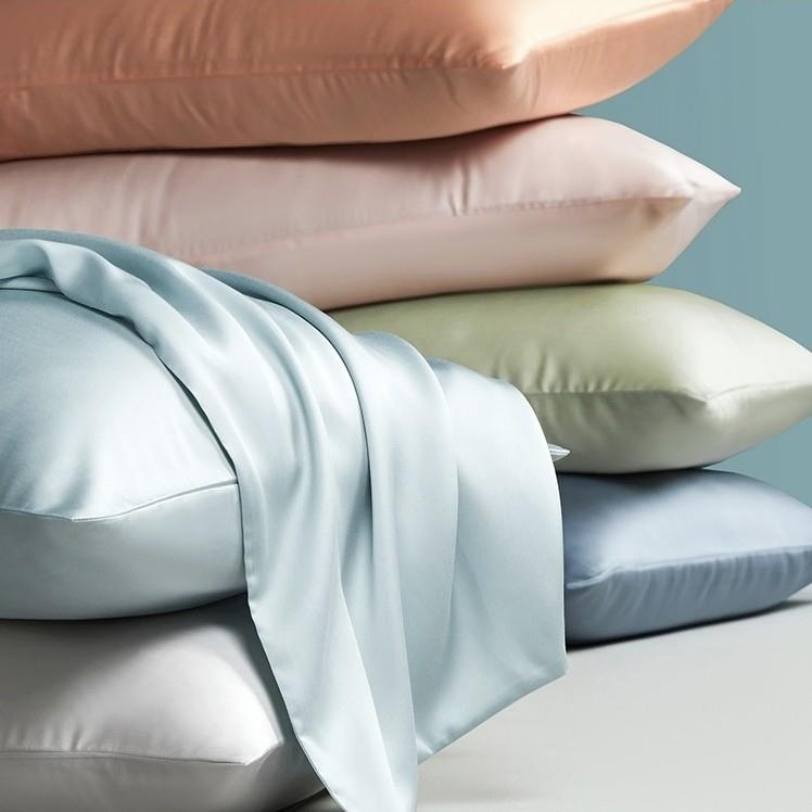 夏季凉爽冰丝枕头套 一对装 60支双面天丝枕套秋冬季