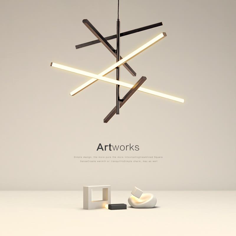led客厅吊灯 设计师款北欧创意个性餐厅吊灯现代简约大气卧室灯