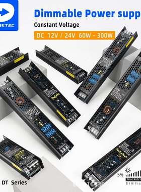 led驱动电源12v电源超薄24v开关电源100W300W广告牌灯箱室内电源