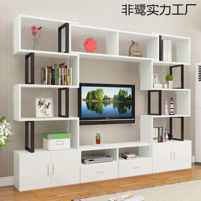 简易电视柜镂空简约高款创意落地大小户型卧室客厅电视柜组合墙柜