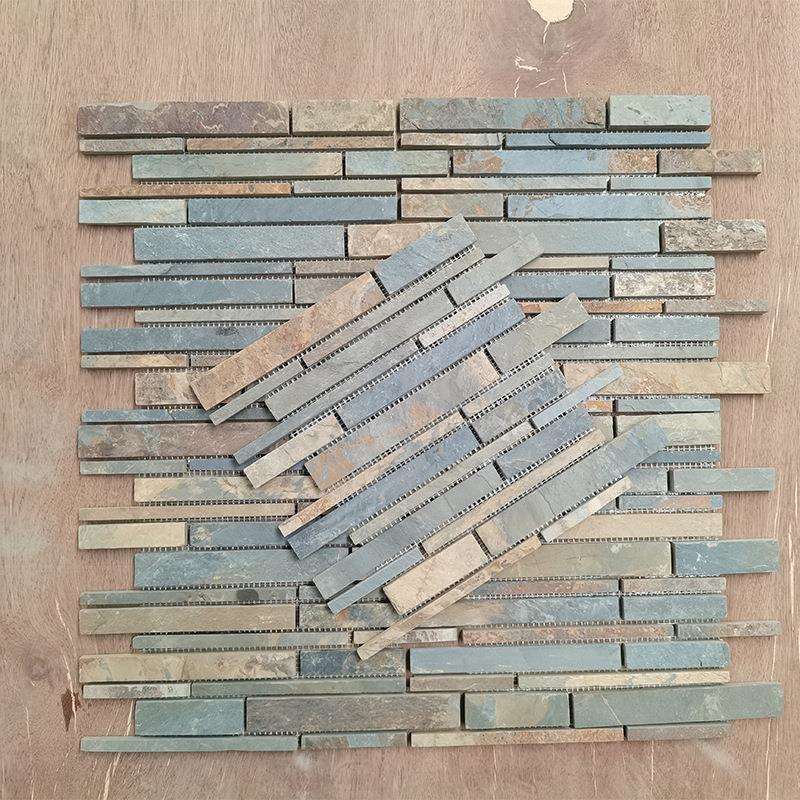 锈色 198/98*32/23/12马赛克 文化石墙面砖 泳池马赛克墙贴