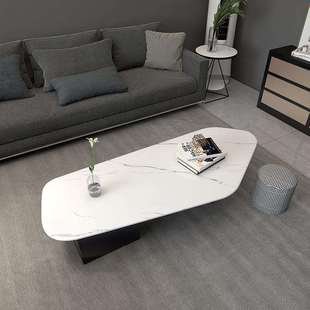 意式极简创意五边形异型茶台岩板小户型客厅茶桌储物小户型适用