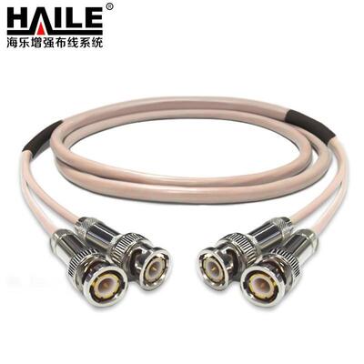 2M跳线BNCQ9-Q9 两兆E1接头成品跳线2芯 syv-75-2-1