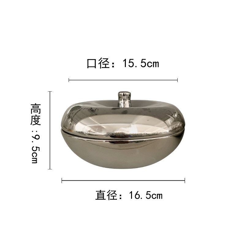 陶瓷电镀银色摆件样板房家B居客厅电视柜玄关桌面装饰