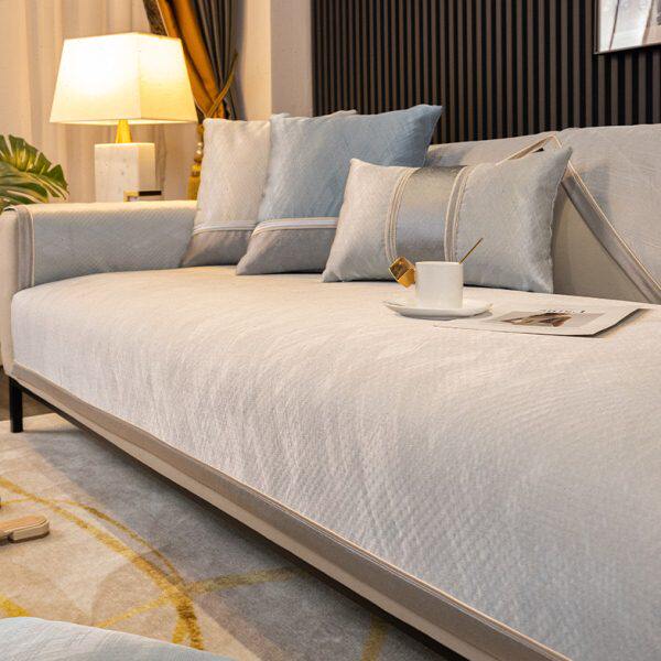 高端轻奢风沙发垫四季通用防滑坐垫子现代简约套罩盖布巾定制PS