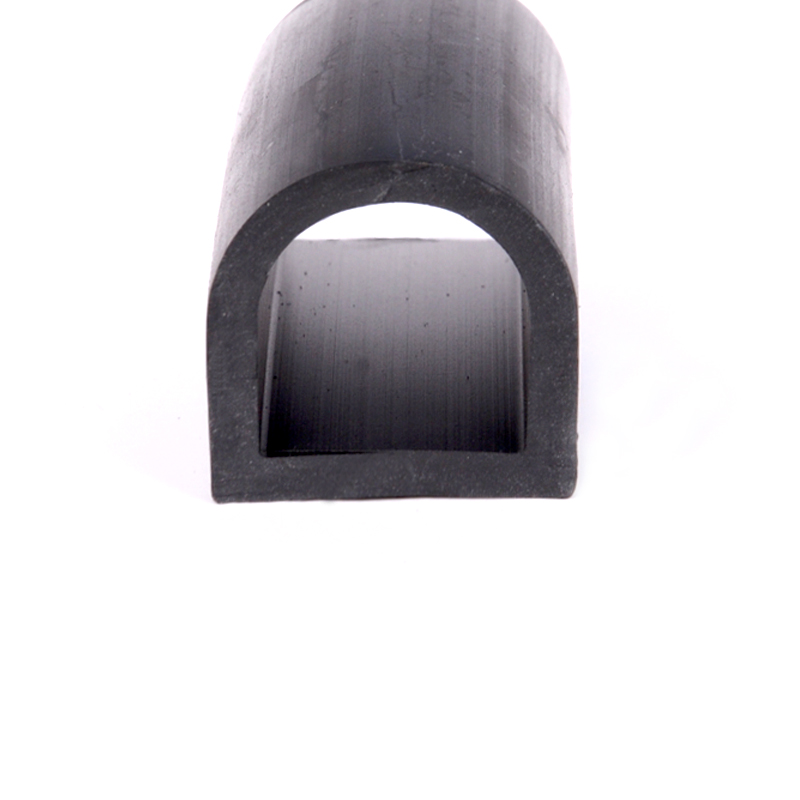 D型40*30橡胶防撞条半圆形空心D橡胶管橡胶护套D型管机械防撞减震
