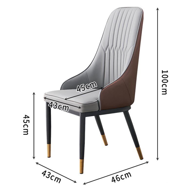 新款餐厅新中式酒店餐椅商用圆桌椅子加固M加厚深灰色高档皮革餐