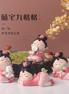 古风格格玩偶摆件l可爱国风女生公主房间装饰品布置创意桌面小摆