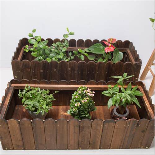 田园风格木质育苗箱，室外花盆，种植箱，木制工艺品