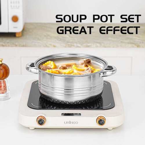 跨境不锈钢锅具套装stainless steel pots炊具汤锅套装set of pot
