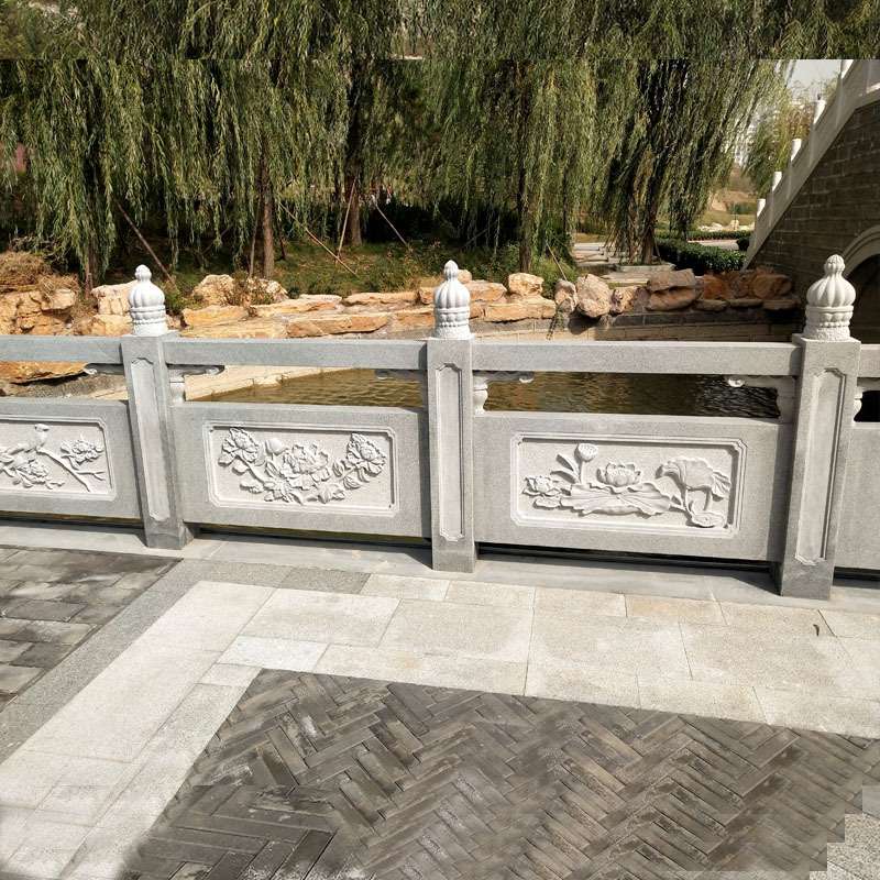供应青石石栏杆河道建筑石栏公园河流扶手简易石栏杆厂家直售