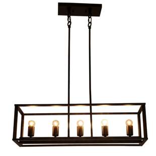 美式 长方形餐厅吊灯餐桌灯创意简约吧台客厅灯