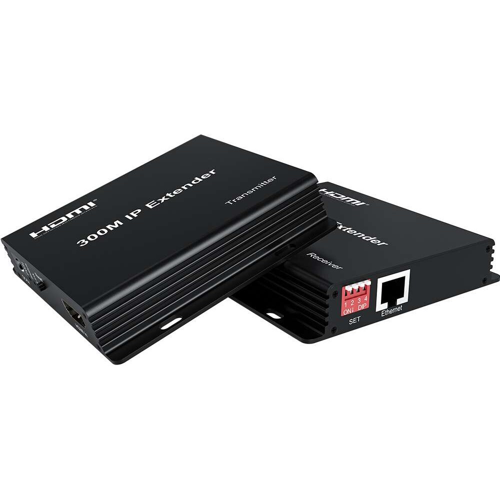HDMI延长器300米 网线IP延长传输器HDMI转网口RJ45 TCP 300M厂家
