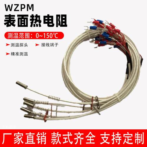 上海WZPM-201表面铂电阻 WZPM-001端面热电阻 pt100带引线