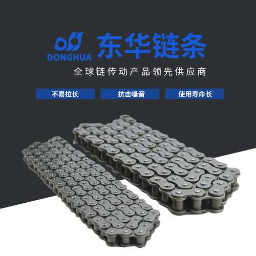 东华自强短节距单排双排滚子链 40B-2-16L大规格工业传动链条