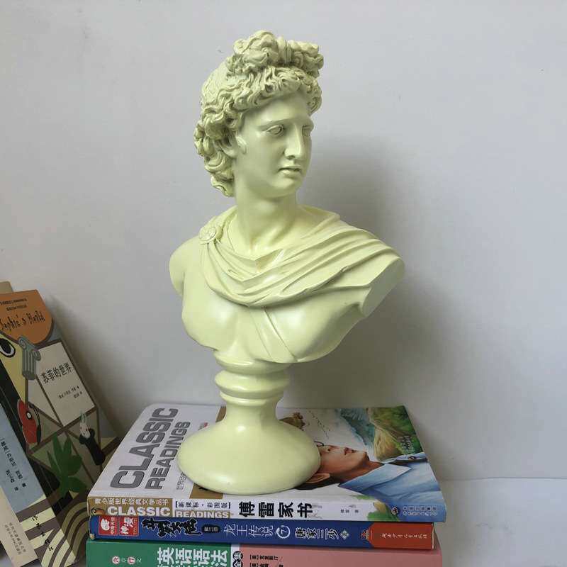 树脂工艺品摆件大卫雕像艺术品装饰家居电视柜玄关美式乡村手工