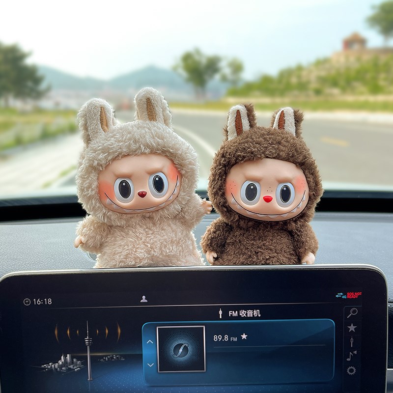 高级汽车屏幕摆件车内饰品车载中控屏趴趴公仔可爱毛W绒玩偶装饰