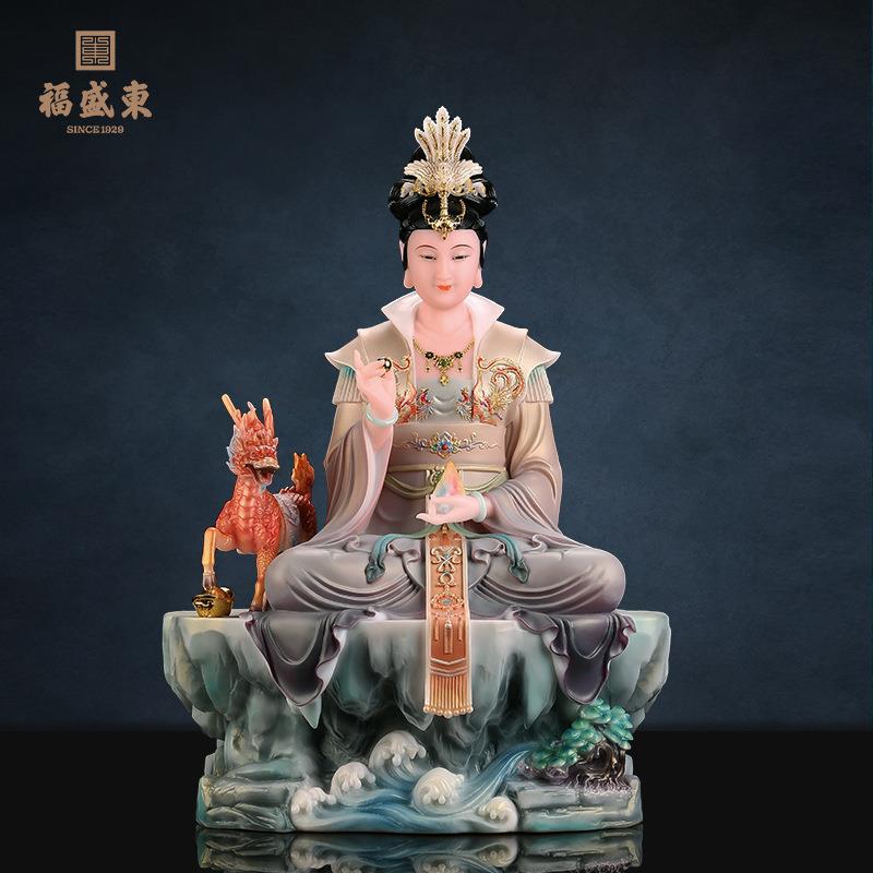 女娲娘娘神像家用供奉创世女神娲皇仿汉白玉女娲伏羲像摆件