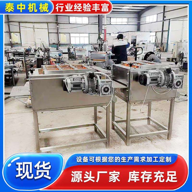 自动粽叶清洗设备 箬竹叶粽叶洗叶机 粽叶双面毛刷粽巴清洗机