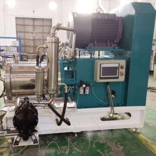 60L棒销式陶瓷纳米砂磨机大型涂料卧式砂磨机双冷却系统操作简单