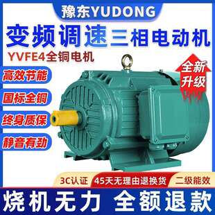 现货YVF2豫东电机11/30/22KW三相异步电动机纯铜低噪音交流马达