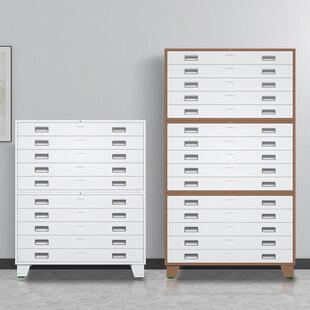 工程图纸收纳柜0号1号抽屉式书画收藏柜带锁设计院绘画蓝图菲林柜