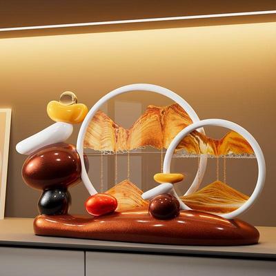 流沙画摆件高感客厅进门口玄关电视柜酒柜办公室装饰品