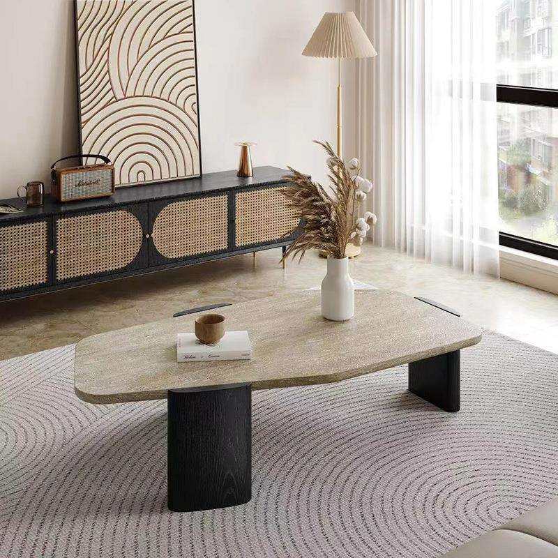 北欧设计师天然洞石茶几实木异性茶桌客厅家用咖啡桌大理石茶几,鲜花速递/花卉仿真/绿植园艺,割草机/草坪机,淘宝优惠券,粉丝福利购,淘宝优惠卷