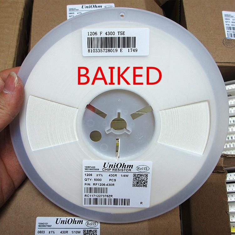 RF1206-430R 1206 1% 430R 1/4W 1206 F 4300 T5E 5000只/盘