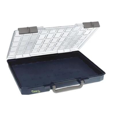 Raaco 零件收纳盒136266,413mmx57mmx330mm,可调储物格带透明盖板