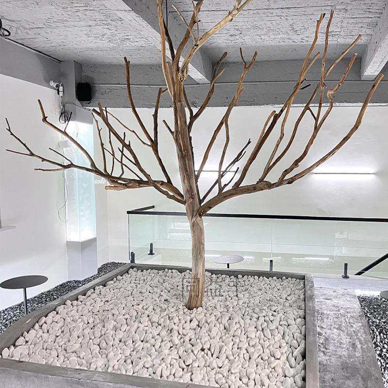 发财树假树仿真树枝树干装饰枯树造型树枝道具树店铺商场室内造景