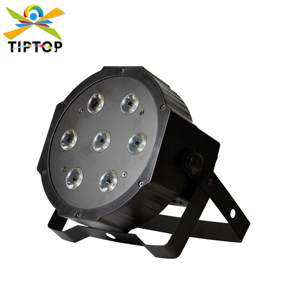 厂家直供塑料扁PAR灯 7颗12W红绿蓝白混色4合1 户外舞台LED帕灯