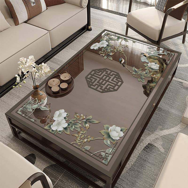 中式镂空软玻璃茶几垫防水防油防烫客厅餐桌垫免洗防尘家用桌布,标准件/零部件/工业耗材,其他五金件,淘宝优惠券,粉丝福利购,淘宝优惠卷