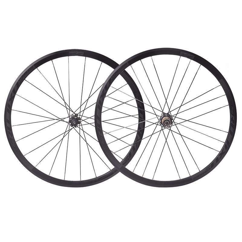 RUJIXU700C 30mm公路碟刹G3编法前二后五轴承自行车轮组