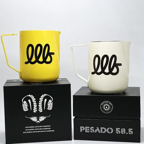 Dash x PESADO 韩国拉花冠军联名款咖啡拉花缸490ml尖嘴 心型把手