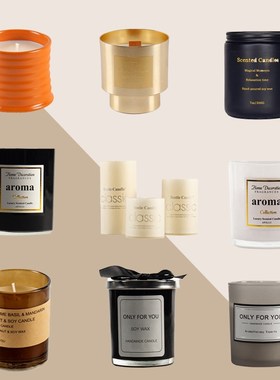 香氛香薰蜡烛浴h室柜软装样板房样板间卫生间摆件家居厕所装饰品