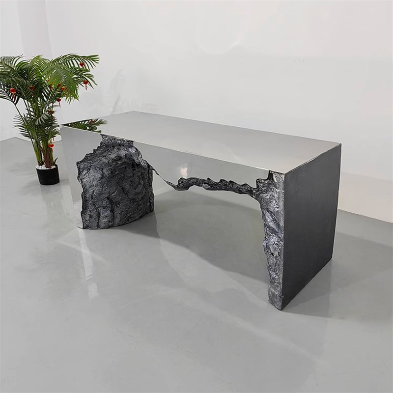 左工厂不a锈钢艺术中岛台流水台摆台高档橱窗陈列架买手店展示台