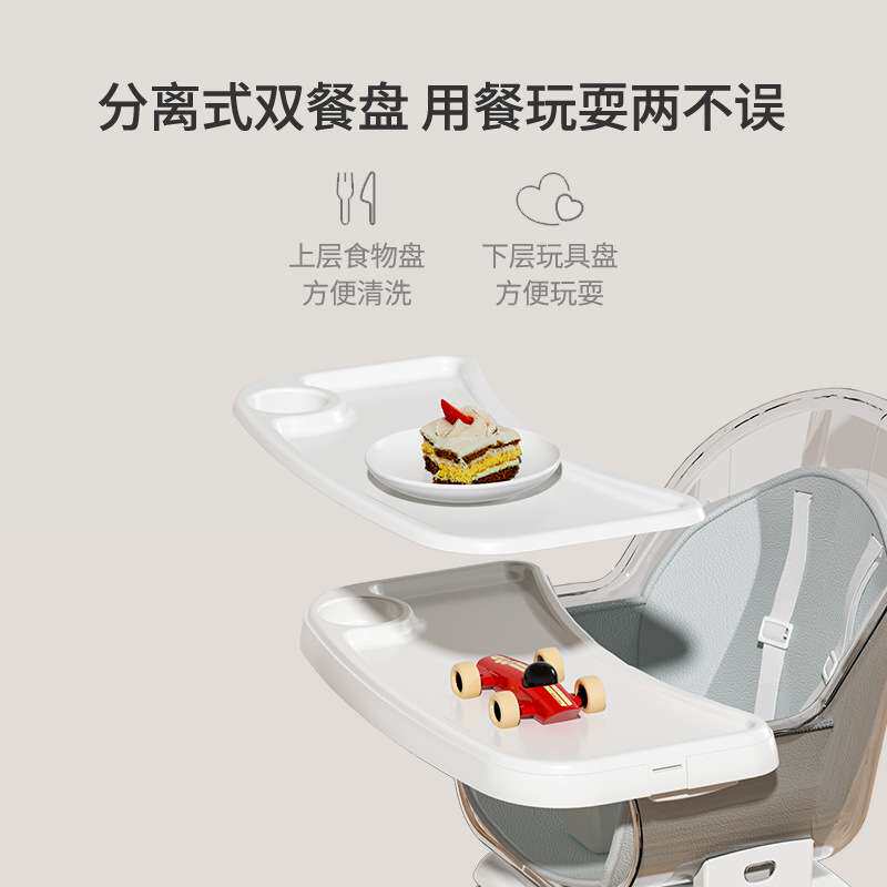 儿童餐椅婴儿实木家用多功能吃饭桌 可调节便携式宝宝餐桌椅座椅