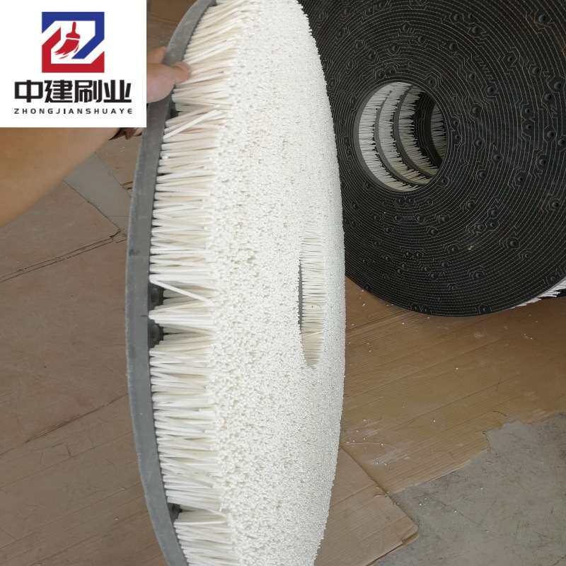 液晶屏幕抛光打磨手机手机屏精抛碳化硅猪毛圆盘刷红磨皮抛光垫