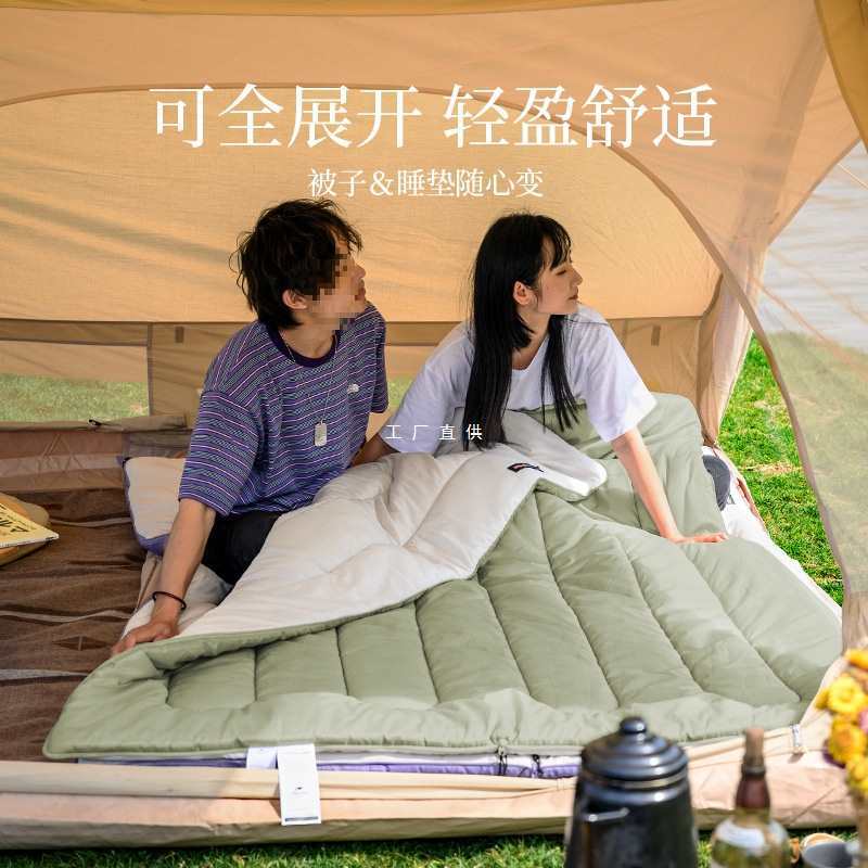户外春夏季睡袋大人薄款露营单人便携式成人旅行棉睡袋厂家直销