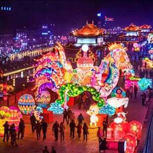 灯光节大型灯会手工艺花灯制作户外景区带灯装饰设计灯展亮化灯笼